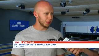 It took this Cortland Co. man just 86 seconds to bowl perfect game, set world record
