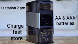 O station 2 Pro battery station AA/AAA feature walkthrough (charging, testing, etc)