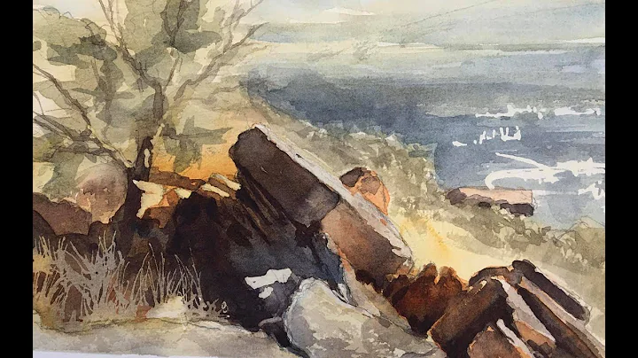 Watercolor Rocks Time Lapse
