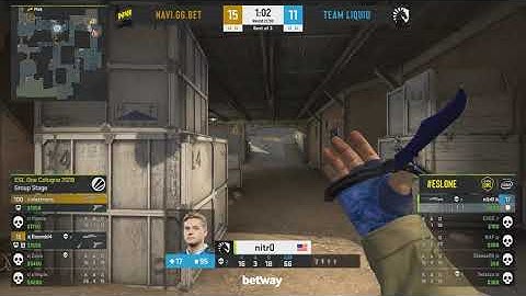 s1mple tries to knife nitro and loses the round