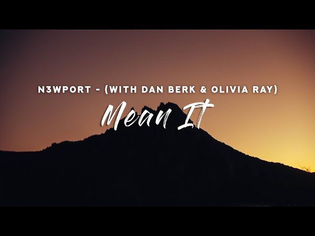 N3WPORT - Mean It (Lyrics) with Dan Berk u0026 Olivia Ray class=