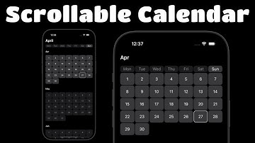 SwiftUI Tutorial Scrollable Calendar