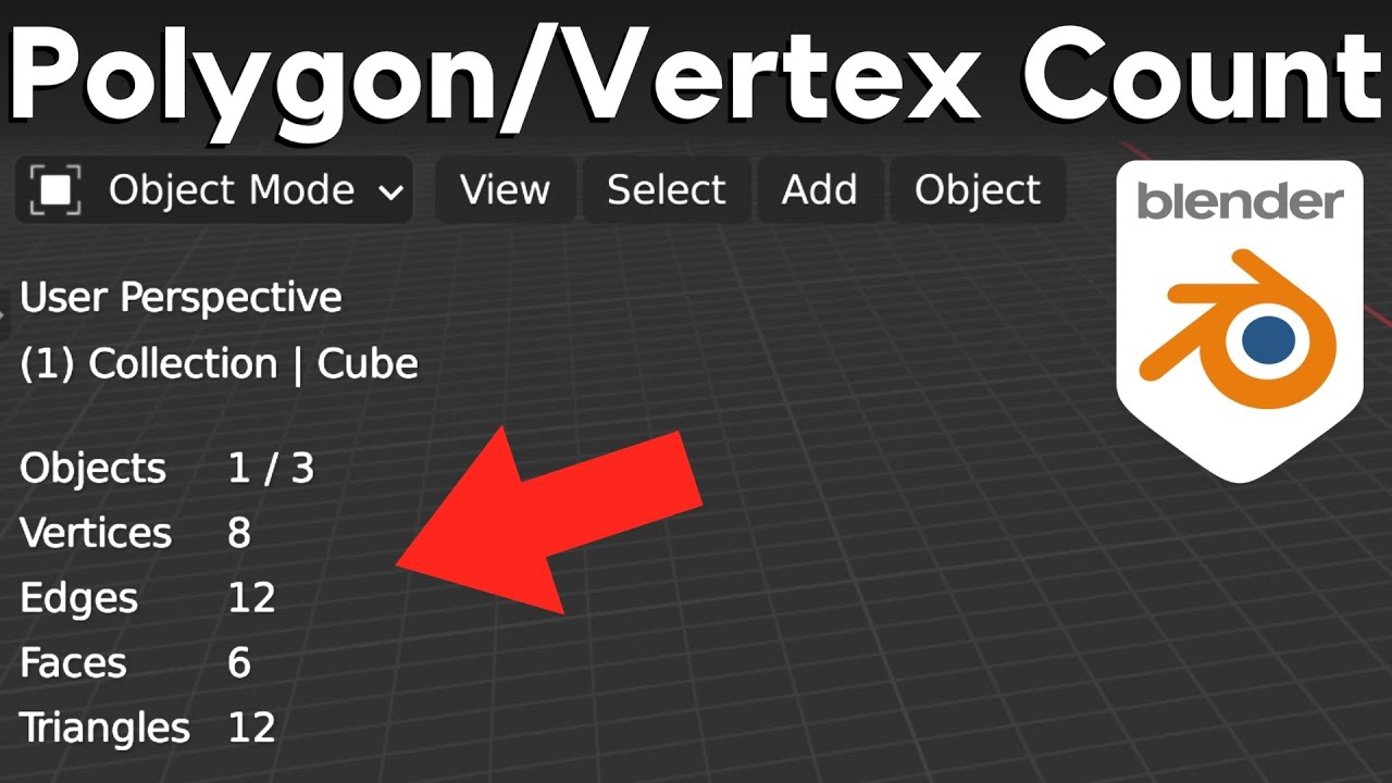 Blender How To See Polygon Count