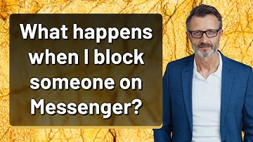 What happens when I block someone on Messenger?