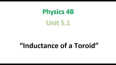 Inductance of a Toroid
