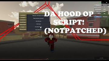 ROBLOX DA HOOD SCRIPT OP! *PASTEBIN*(WORKING)(PATCHED) BEST NEW SCRIPT!