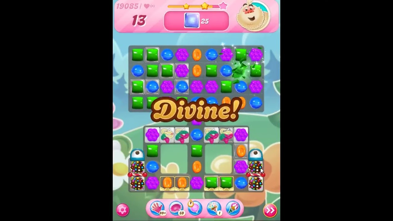 Candy Crush Saga Level 19085 - NO BOOSTERS | SKILLGAMING ✅