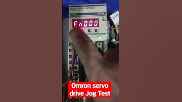 Omron servo drive jog Mode Test