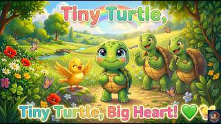 Tina the Tiny Turtle: A Big Heart Adventure 🐢💚