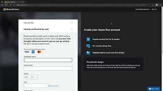 Free Getting Started with Azure Course - [DEMO] Create a Free Azure Subscription