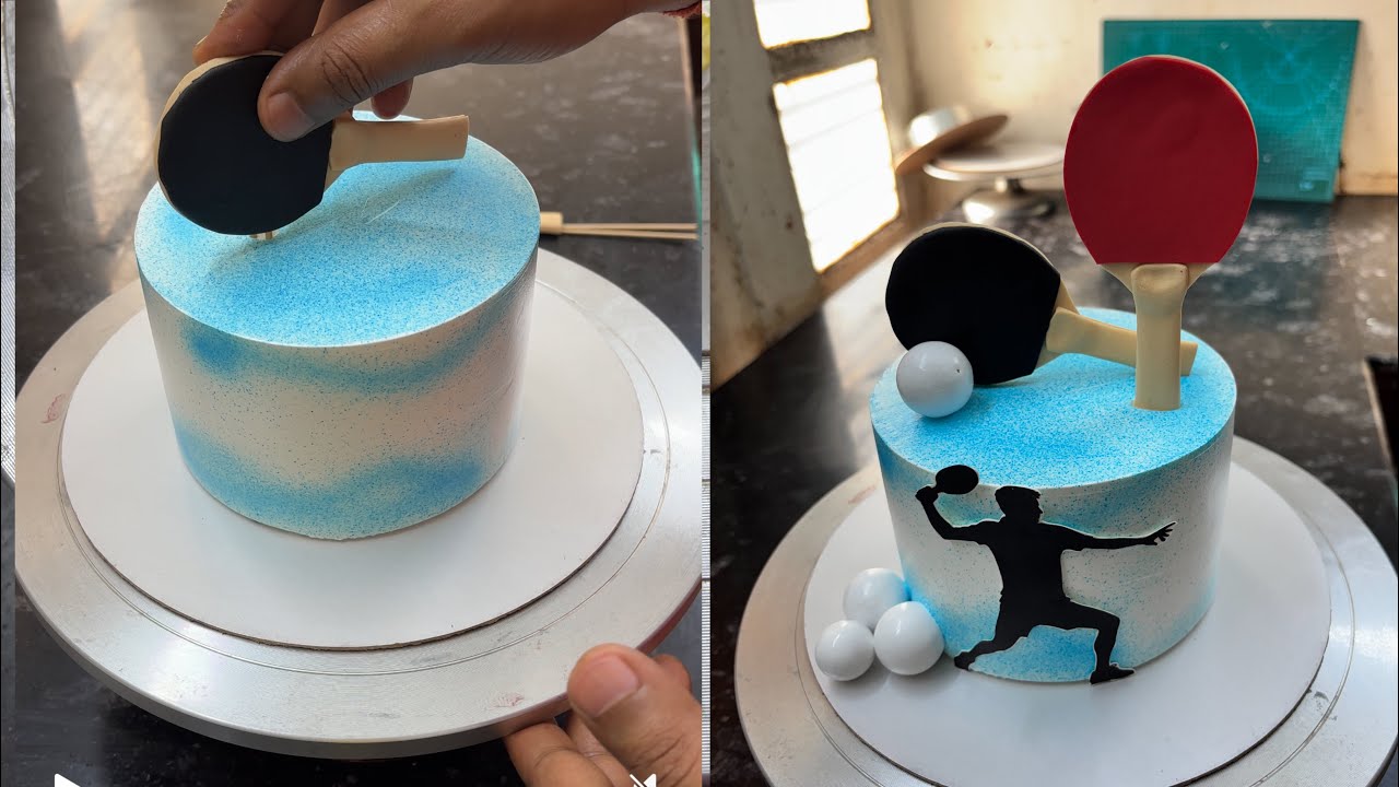 趣味・スポーツ・実用 CAKE DECORATING Table Tennis Cake Design 🏓 | Ping Pong Theme Cake Decorating