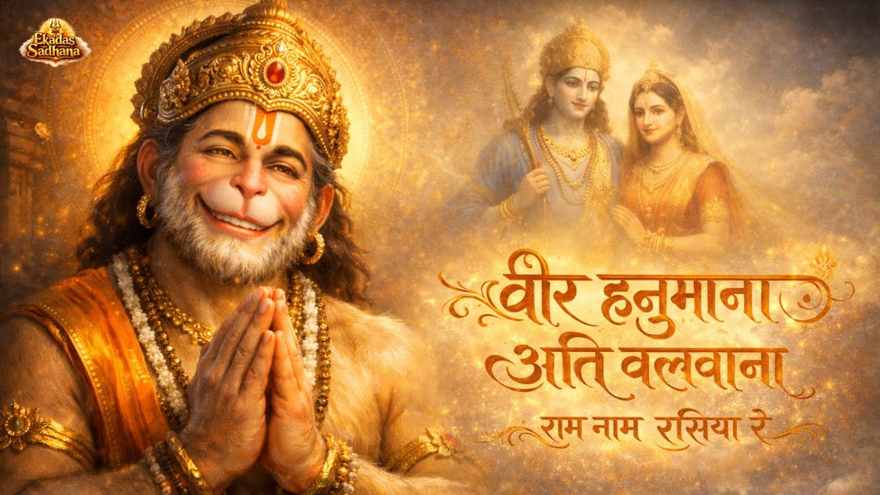वीर हनुमाना अति बलवाना - Lofi Bhajan | Hanuman Bhajan for Strength & Peace | Ram Naam Bhajan Kirtan