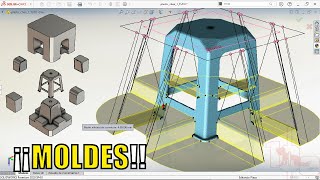 MOLDE EN SOLIDWORKS 2020 | CAVIDADES Y NÚCLEOS | CAVITY AND CORE IN SOLIDWORKS 2020 | MOLD TOOLS