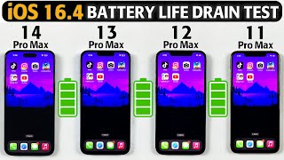 iPhone 14 Pro Max vs 13 Pro Max vs 12 Pro Max vs 11 Pro Max Battery Life DRAIN TEST 2023  iOS 16.4