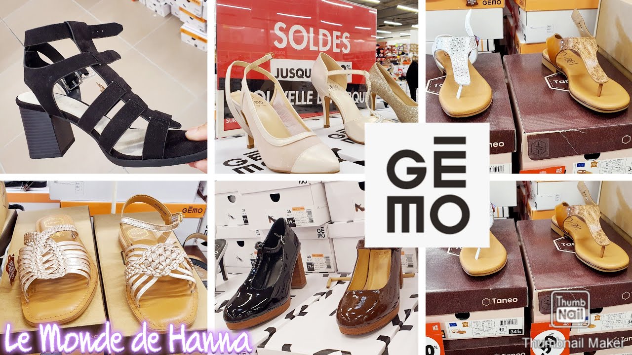 GÉMO 19-07 SOLDES CHAUSSURES FEMME 🚺 - YouTube