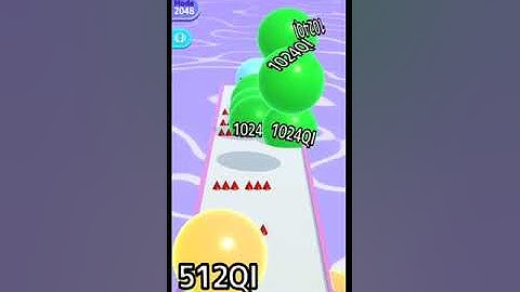 BALL RUN 2048 - INFINITY MODE 4096 Ruby! New best SPLASH TO THE NEW BEST