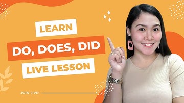 Do, Does, Did || Review || LIVE Lesson || Aubrey Bermudez