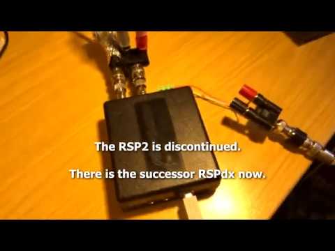 SDR SDRplay RSP2 mit 3 Antennen, magnetische Loop, Rahmenantenne, Langdraht, Kurzwelle, Langwelle