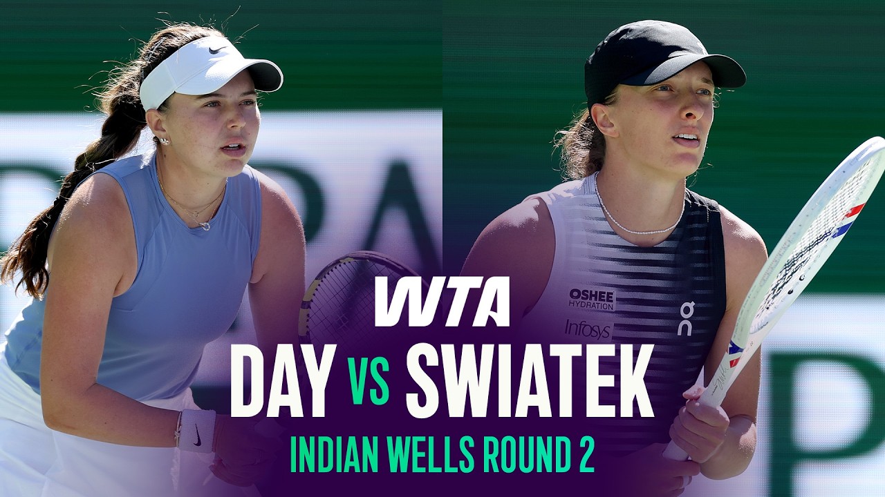Kayla Day vs. Iga Swiatek | 2026 Indian Wells Round 2 | WTA Match Highlights