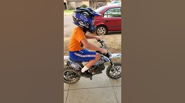 50cc DirtBike straight pipe launch