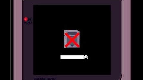 Super Game Boy 2 BIOS SNES Cartridge Error Screen