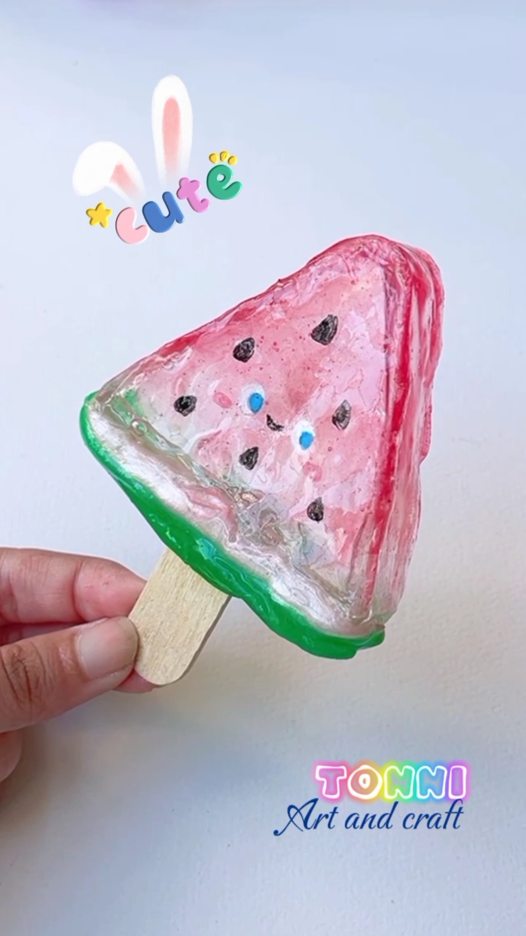 ? DIY watermelon ice-cream #shorts #tonniartandcraft #craft #art #love