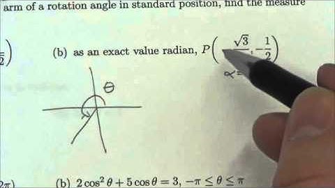 Math 30-1 Trig I Review #15b