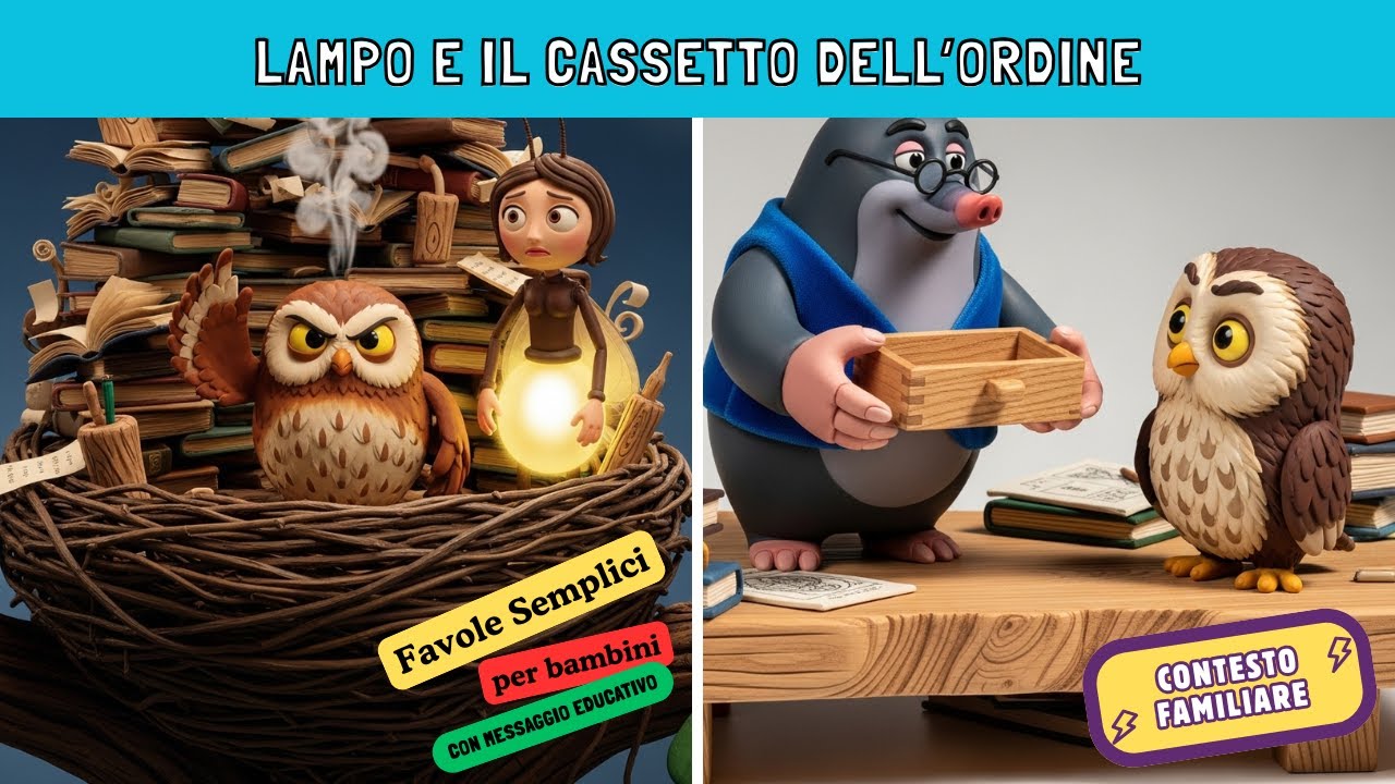 Lampo e il Cassetto dell’Ordine | Storie Favole per Bambini Raccontate Audio Libri