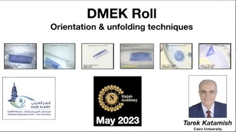To The Wonder Land - DMEK Roll Orientation - Prof. Katamish