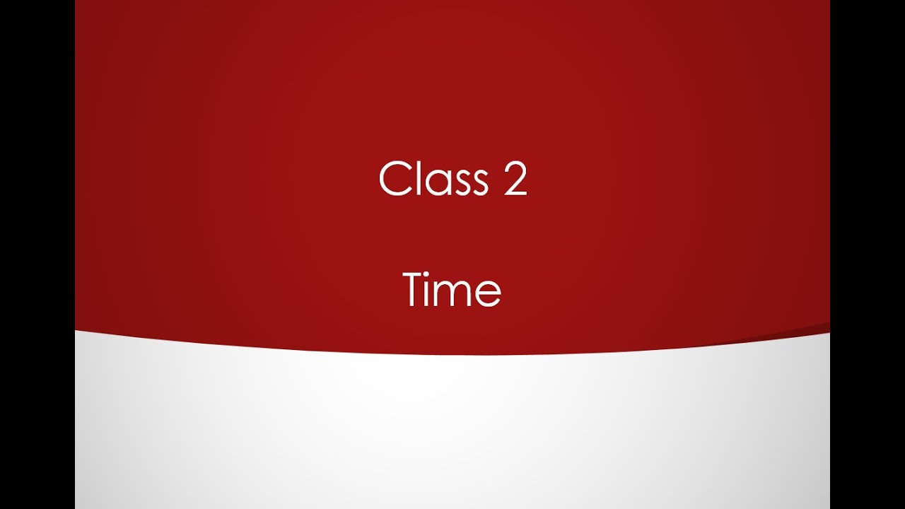 #1. Time | Class 2 | EVS Tutorial for Beginners in Hindi - YouTube