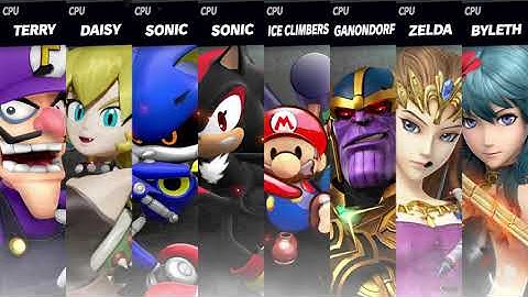 Smash Mods Ultimate: 8 Player CPU Battle 9/22/2020