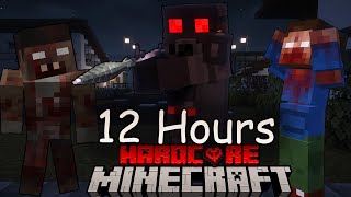 I Survived 12 hours in zombie apocalypse Minecraft Here's What Happened . . .