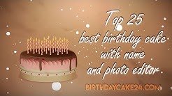 Happy Birthday Cake With Name And Photo Youtube