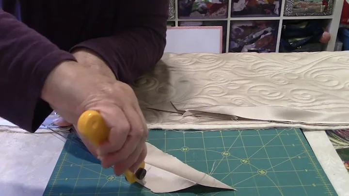 Showing off how to use the Binding Tool with Phyllis for Mad Moody Quilting Fabrics