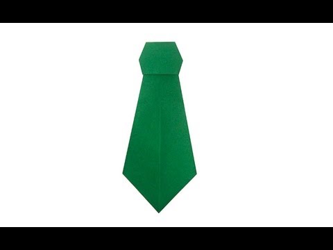 Видео галстук оригами