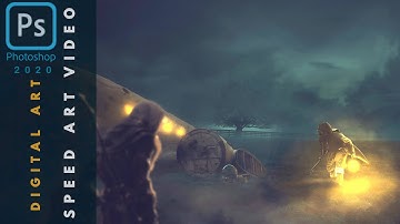 "THE MYSTERY" Photoshop CC 2020 speed art video #03 | DIGITAL ART