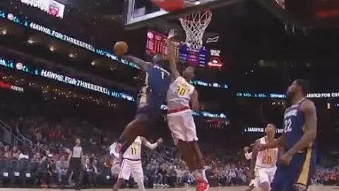 ZION WILLIAMSON POSTER DUNK VS ATLANTA HAWKS!