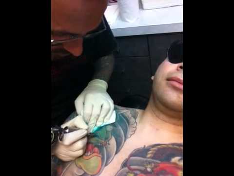 Chest tattoo at Suffer City