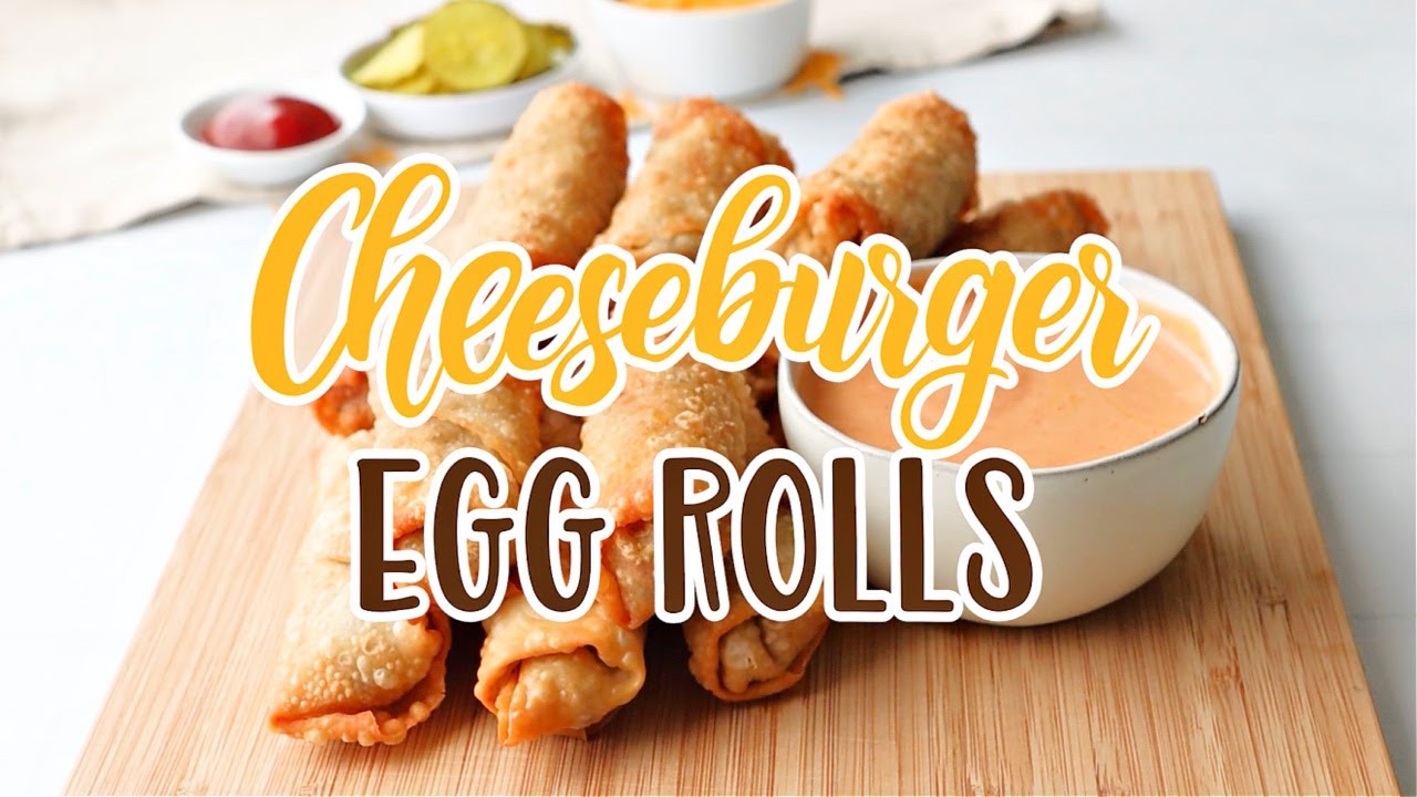 Cheeseburger Egg Rolls Recipe - The Food Charlatan