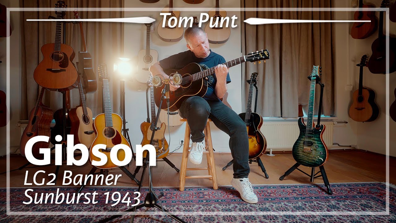 Gibson LG2 Banner 'Hogtop' Sunburst 1944 played by Tom Punt | Demo