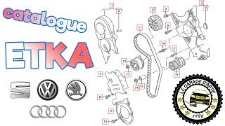 ETKA : CATALOGUE DE PIÈCES / RÉFÉRENCES DU GROUPE VAG (AUDI, SEAT, VW, SKODA) Resimi