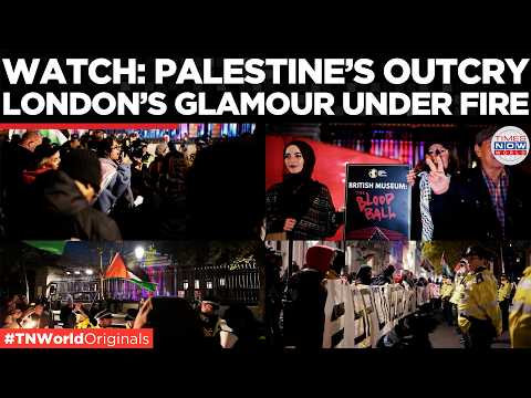 LONDON ERUPTS: Gaza Protesters Confront Police at British Museum’s ‘Blood Ball’ | Times Now World