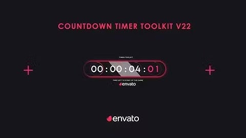 Countdown Timer Toolkit V22 After Effects Template Download