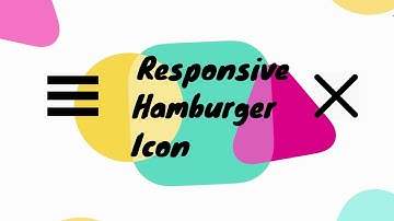 Responsive Hamburger Icon Animated UI Design | HTML | CSS | JQuery | Full Tutorial CodeRush