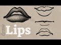 How to Draw Lips | Male + Female