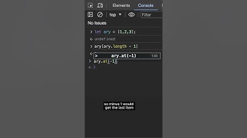 Stop doing THIS to get the last item in an array #js #javascript #jstips
