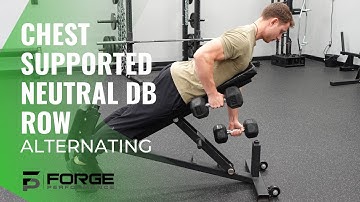 Chest Supported Alternating DB Row