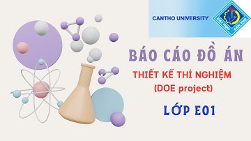 BÁO CÁO ĐỒ ÁN DOE Lớp E01 |  DOE PROJECT PRESENTATION Class E01