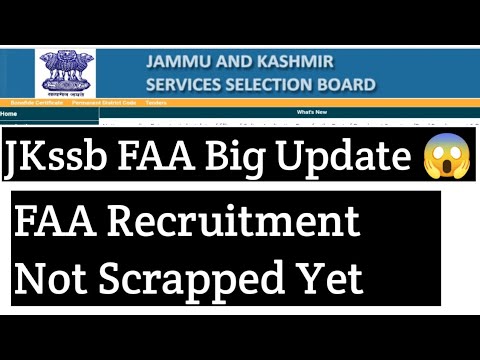 JKSSB Finance Accounts Assistant Big Update ?|List Not Scrapped Yet ?