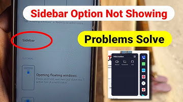 Sidebar Option Not Showing | Sidebar Option Missing | video toolbox not showing